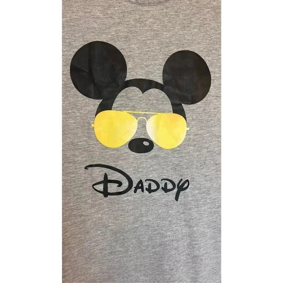 Ketuna Mickey Mouse DAD Men's Short Sleeve Gray T-Shirt Size Small - Picture 2 of 8